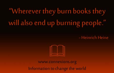 Heine Wherever they burn books they will also end up burning people