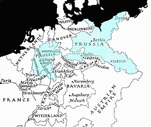 central europe in the 1840s