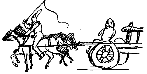 drawing of horse and cart