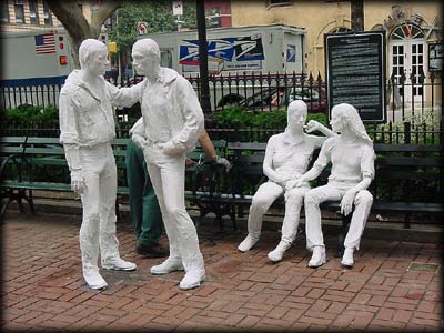 Gay liberation statues.