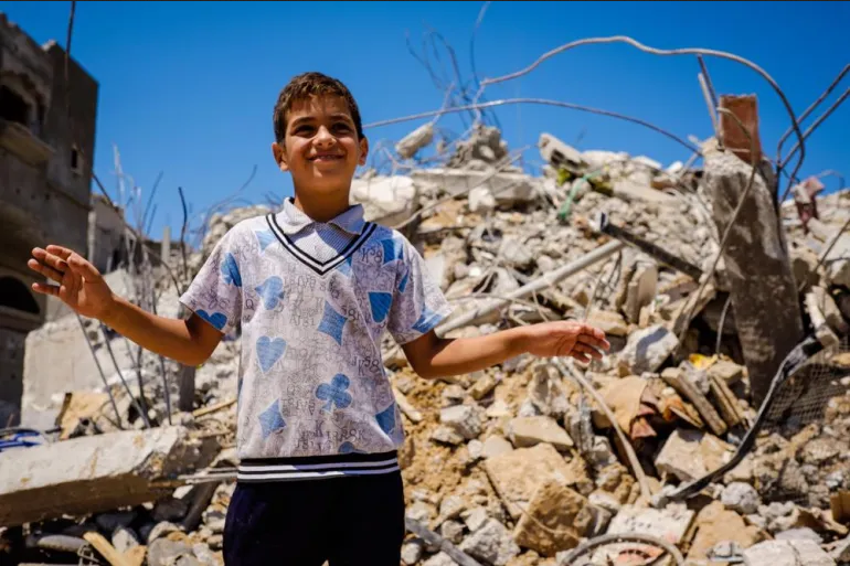 Boy in Gaza.