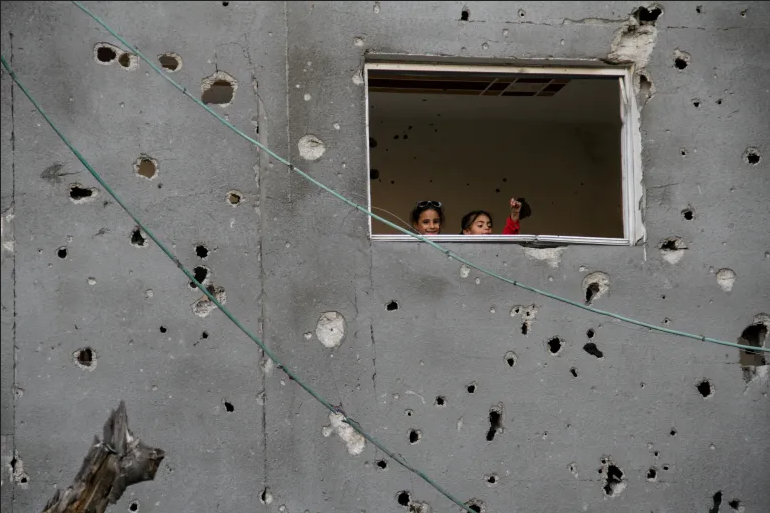 Children in Gaza.