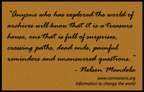 Nelson Mandela the world of archives