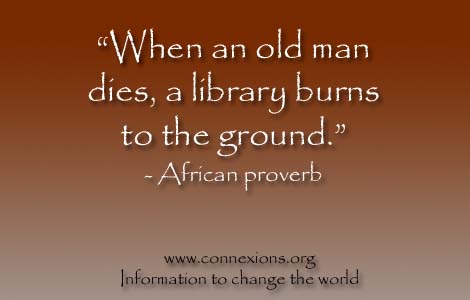 When an old man dies a library burns to the ground
